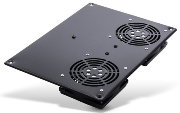 Вентиляторная панель SHIP 700402112, 2 вентилятора, 12 см, питание 220V, чёрный