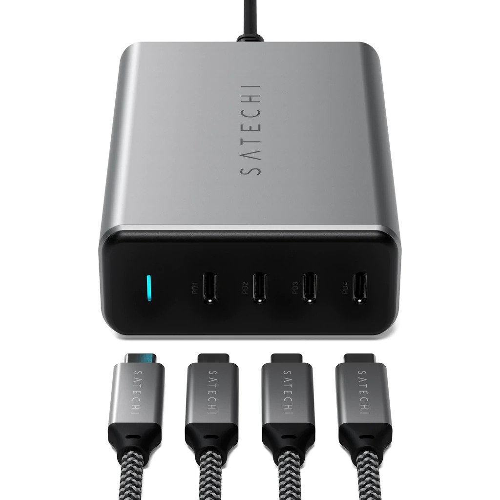 Зарядное устройство Satechi 165W USB-C 4-Port PD GaN Charger, ST-UC165GM-EU