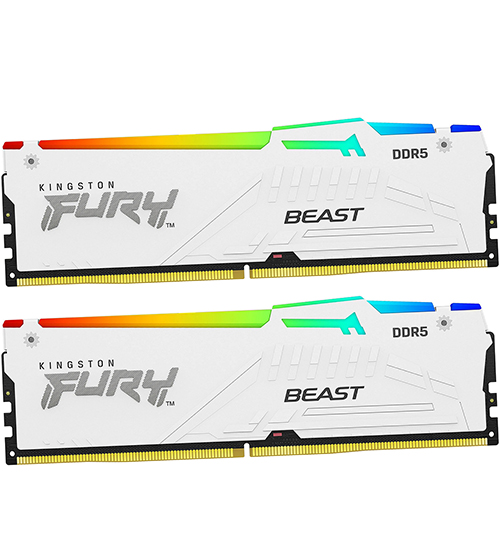Оперативная память DDR5 5600/32Gb (2x16Gb) Kingston FURY Beast RGB, KF556C36BWEAK2-32