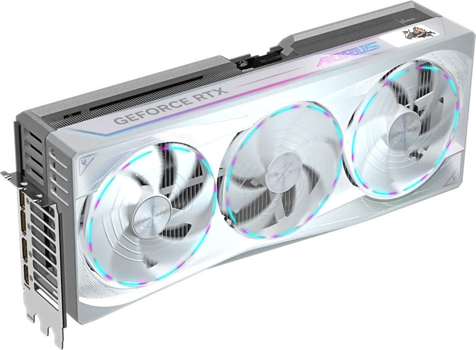 Видеокарта Gigabyte AORUS RTX 5090 MASTER ICE 32G, GV-N5090AORUSM ICE-32GD