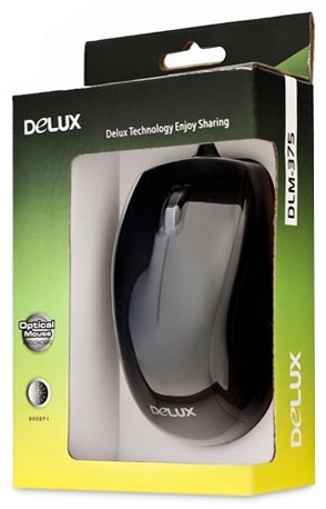 Мышь Delux DLM-375OUB, Black