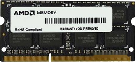 Оперативная память для ноутбука DDR3 1333/8Gb AMD Radeon R3, R338G1339S2S-U Оперативная память для ноутбука DDR3 1333/8Gb AMD Radeon R3, R338G1339S2S-U