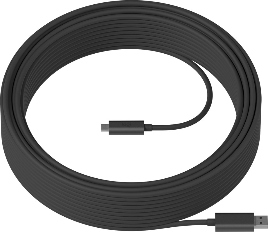 Кабель Type-A - Type-C Logitech Strong USB Cable 10m, 939-001799