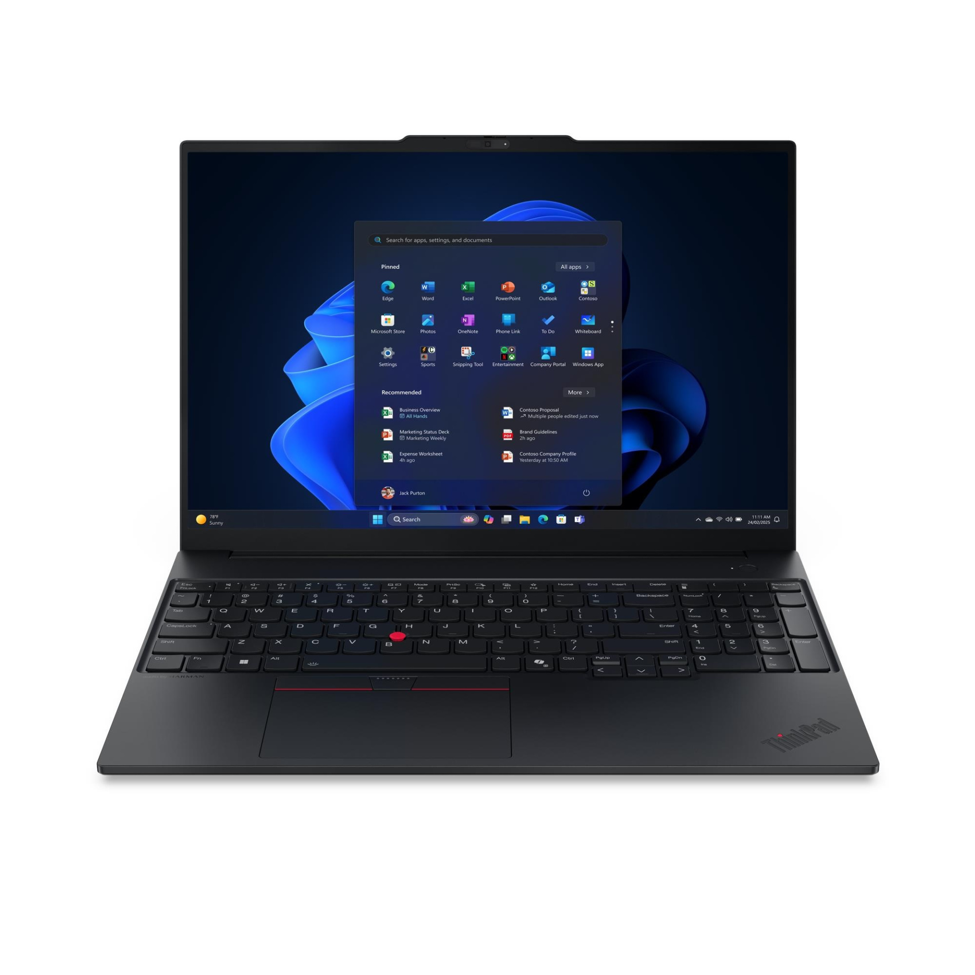 Ноутбук Lenovo ThinkPad E16 G3 (Core Ultra 5 225U/512GB SSD/16GB/16" WUXGA/DOS), 21SR0048FW