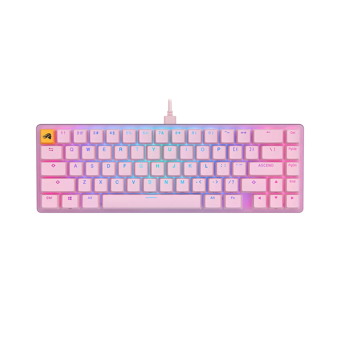 Клавиатура Glorious GMMK2 Compact Pink, GLO-GMMK2-65-FOX-P