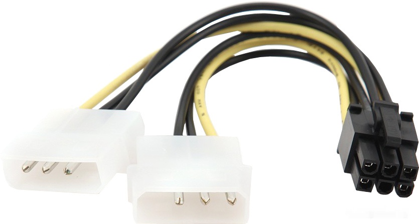 Адаптер для питания видеокарты 2*Molex - 6pin Cablexpert CC-PSU-6