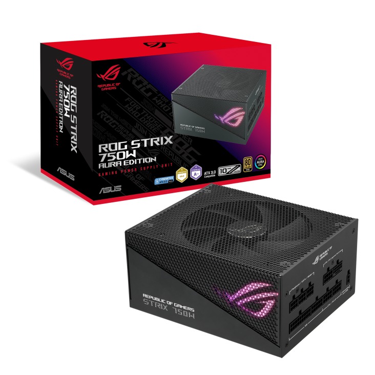Блок питания ASUS ROG STRIX 750W Gold Aura Edition, 90YE00P3-B0NA00