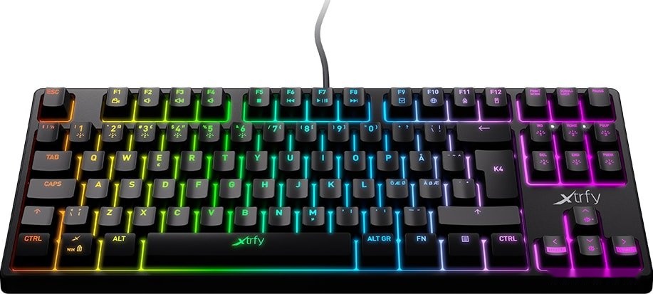 Клавиатура XTRFY K4 TKL RGB, XG-K4-RGB-TKL-R-RUS