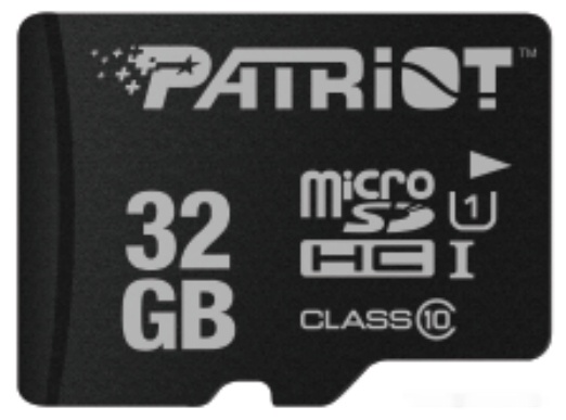 Карта памяти microSD 32GB Patriot class10, microSDHC, PSF32GMDC10