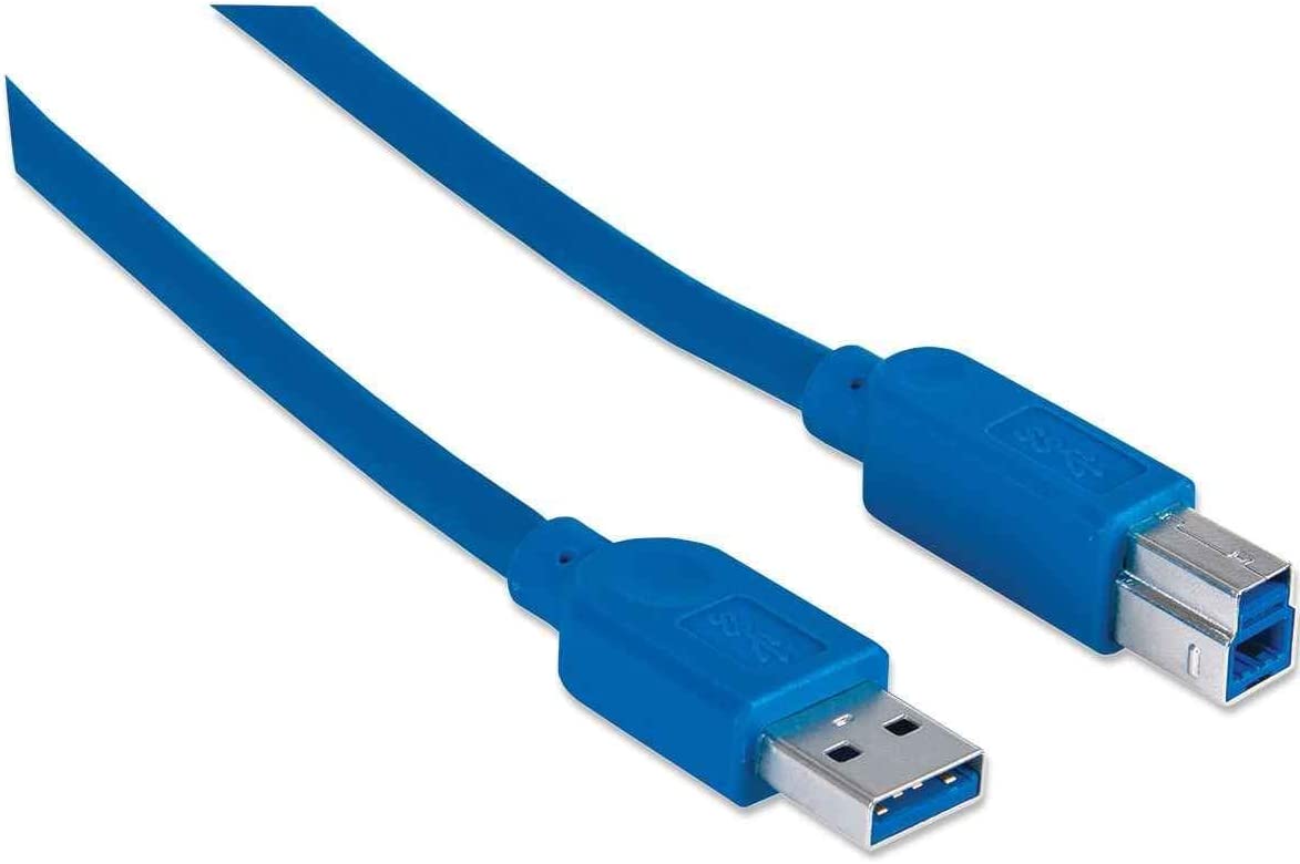 Кабель Manhattan USB 3.0, A(M)/B(M), 2 м, blue