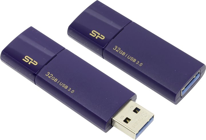 USB flash 32GB Silicon Power, Blaze B05, USB 3.0, Blue, SP032GBUF3B05V1D