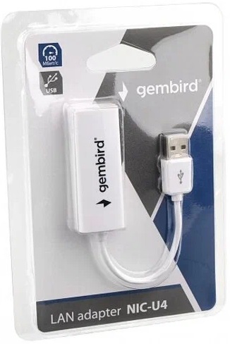 Сетевая карта USB2.0 Gembird NIC-U4