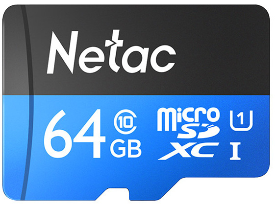 Карта памяти microSDXC 64GB Netac P500 Standard NT02P500STN-064G-S