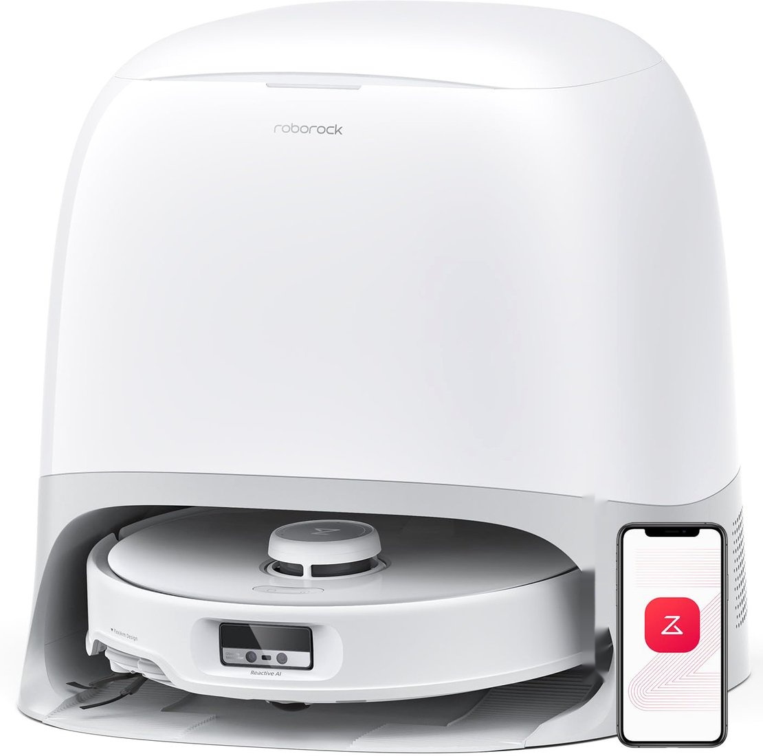 Робот-пылесос Roborock Qrevo Curv с Док-станцией White, V10VIV