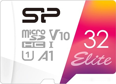 Карта памяти microSDHC 32GB Silicon Power Elite, SP032GBSTHBV1V20SP