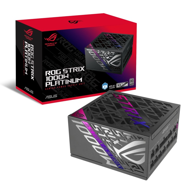 Блок питания ASUS ROG STRIX 1000W Platinum, ROG-STRIX-1000P-GAMING