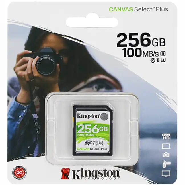 Карта памяти SD Kingston 256GB Class 10 U1 SDS2/256GB