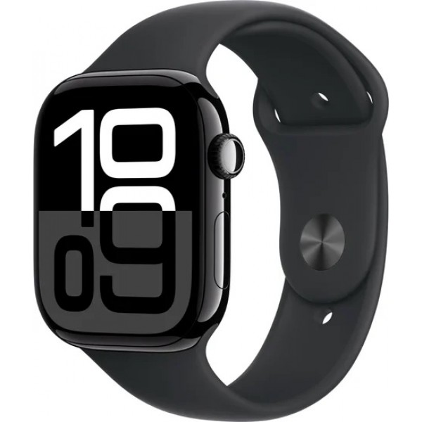Смарт часы Apple Watch Series 10 GPS 46mm Jet Black/Black Sport Band, MWWP3QI/A