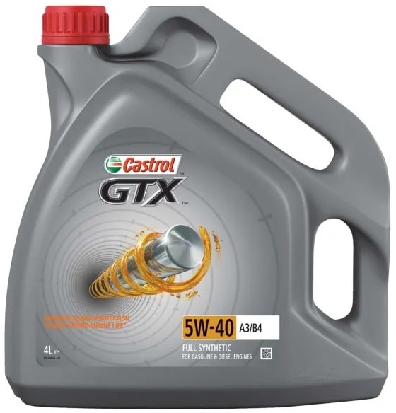 Масло моторное Castrol GTX 5W-40 A3/B4, 4л