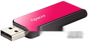 USB Flash drive 64Gb Apacer AH334, AP64GAH334P-1, USB2.0, Pink