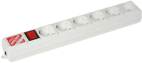 Сетевой фильтр Power Cube SPG(5+1)-B-15 (6 розеток 5 метров, 10A, 2.2 кВт), Grey