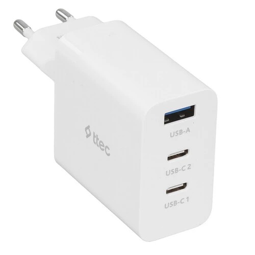 Зарядное устройство TTEC SmartCharger 65W PD/GAN USB-C Travel Charger White, 2SCG03B
