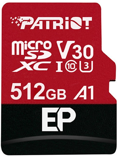 Карта памяти microSDXC 512GB Patriot PEF512GEP31MCX