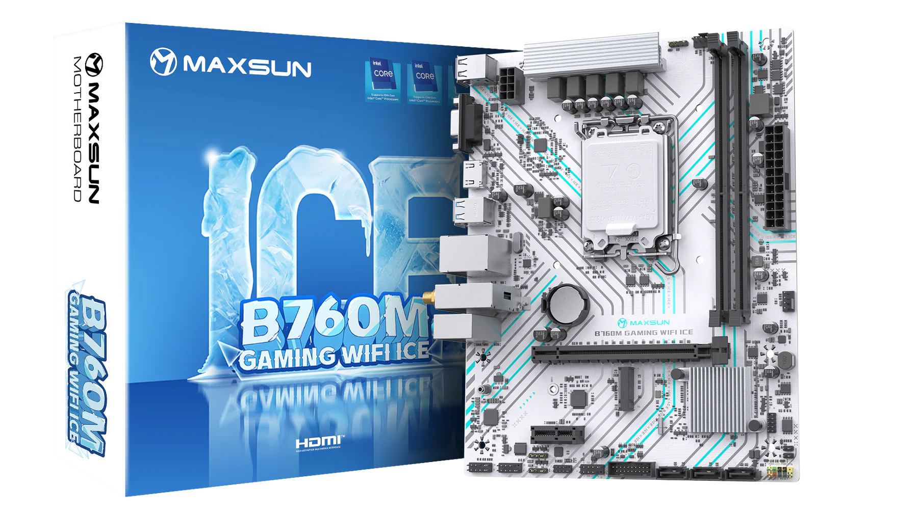 Материнская плата MaxSun B760M GAMING WIFI ICE