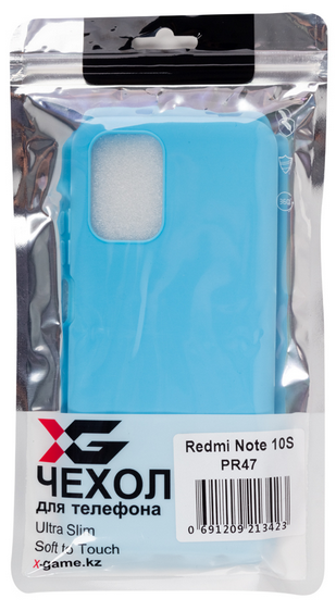 Чехол для смартфона X-Game XG-PR47 для Redmi Note 10S TPU Голубой