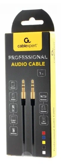 Кабель 3.5mm(M) - 3.5mm(M) Cablexpert CCAB-01-35MM-1MB 1m