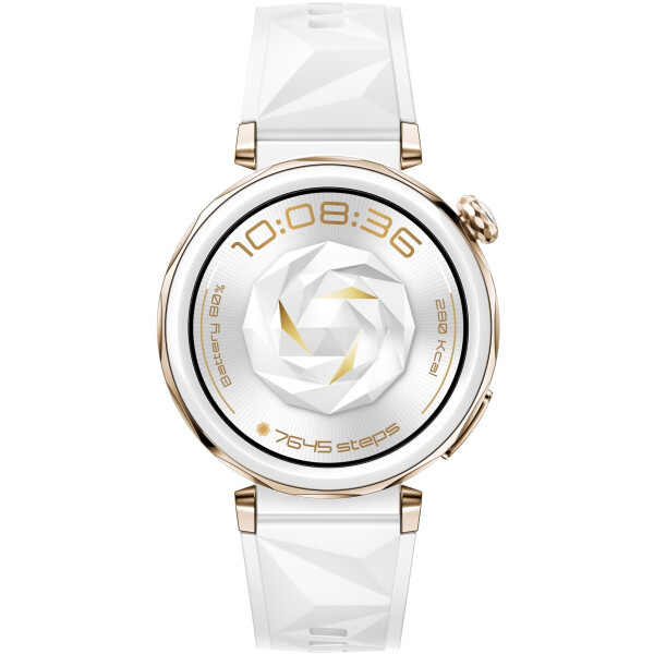 Смарт часы Huawei Watch GT 5 Pro 55020DGW JNA-B29 42mm White Fluoroelastomer Strap