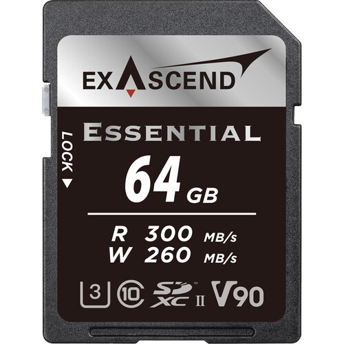 Карта памяти SDXC 64GB Exascend Essential, EX64GSDU2-S