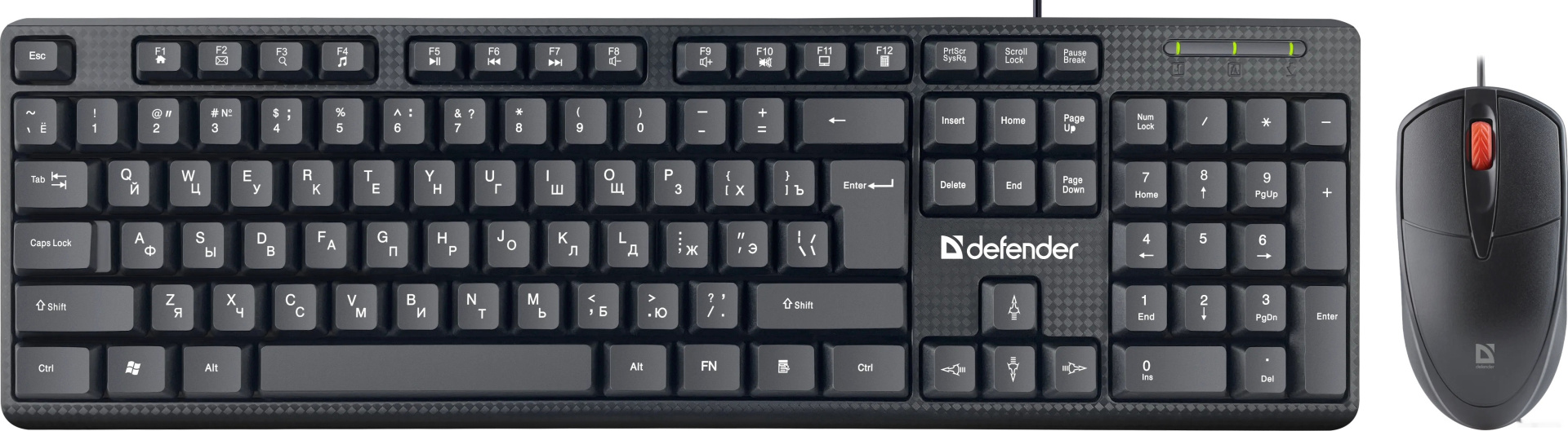 Комплект клавиатура + мышь Defender Line C-511 Black