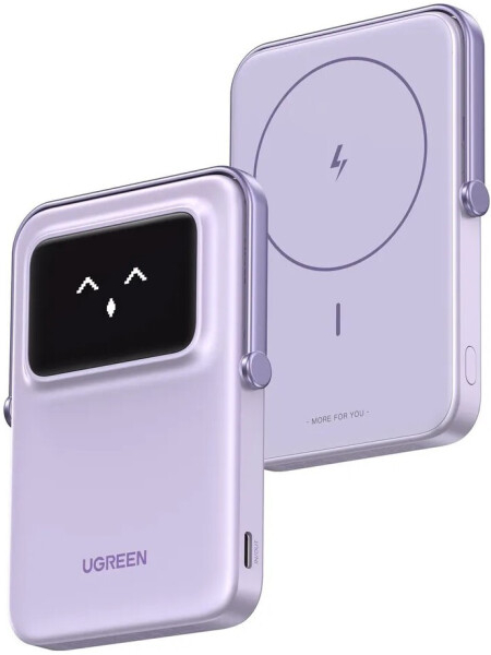 Портативное зарядное устройство Ugreen 5000mAh Mini Magnetic Robot Wireless 20W USB-C, PB571 35606