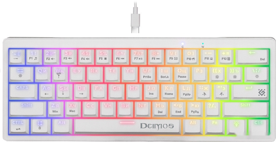 Клавиатура Defender Deimos GK-303 White, 45304