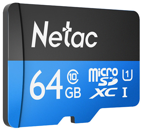 Карта памяти microSDXC 64GB Netac P500 Standard NT02P500STN-064G-S