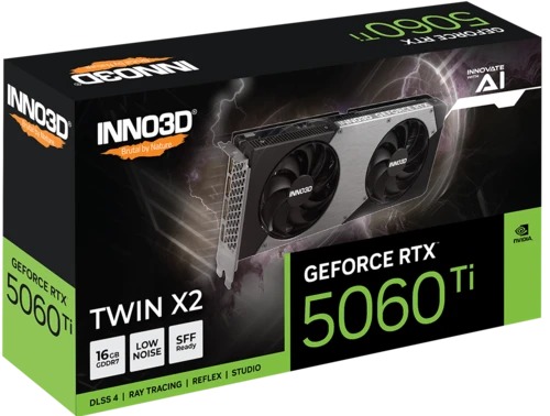 Видеокарта Inno3D RTX 5060 Ti 16GB TWIN X2, N506T2-16D7-191073N
