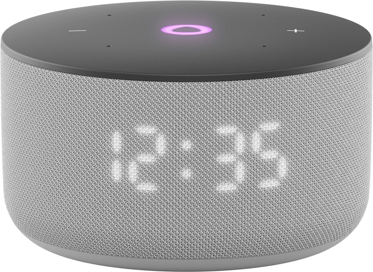 Умная колонка Яндекс Станция Мини 3 с часами Серый, YNDX-00027GRY