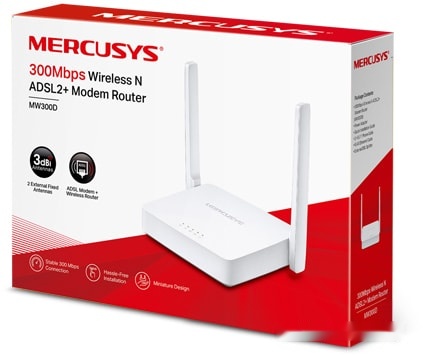 Маршрутизатор ADSL Mercusys MW300D