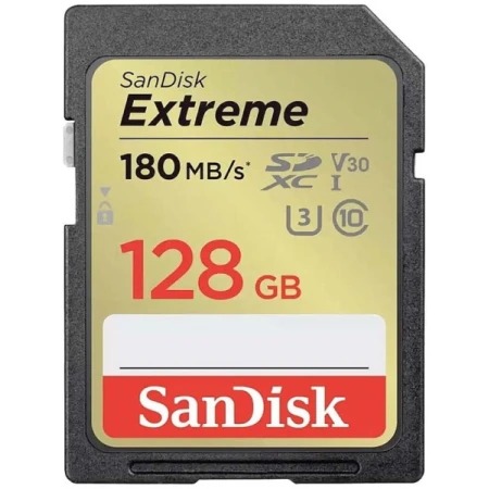 Карта памяти SDXC 128GB SanDisk Extreme Plus SD, SDSDXWA-128G-GNCIN