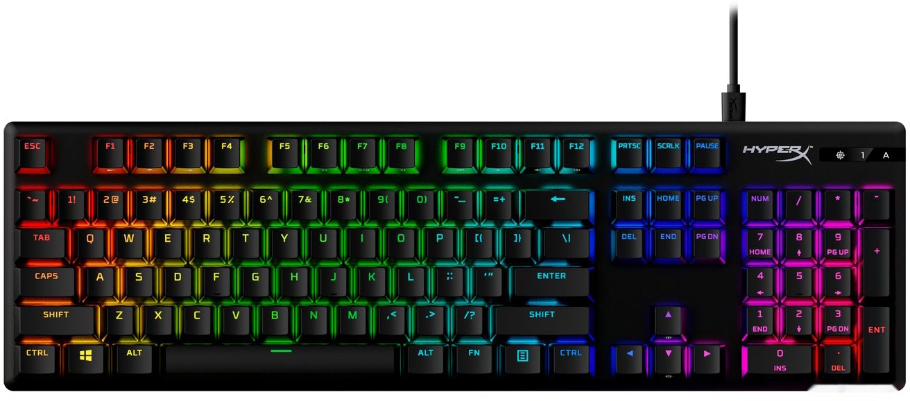 Клавиатура HyperX Alloy Origins PBT HX Aqua, 639N5AA#ACB