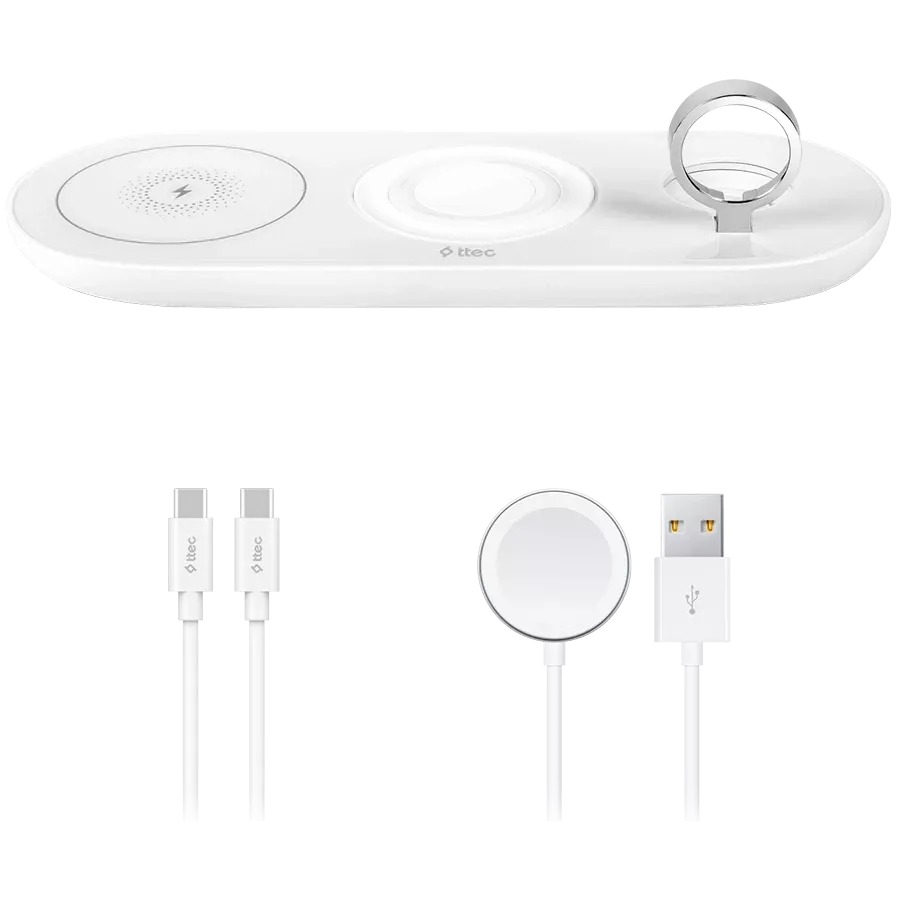 Беспроводное зарядное устройство TTEC AirCharger Trio iPhone + Apple Watch + AirPods, 2KS16