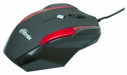 Мышь RITMIX ROM-307, Black/Red