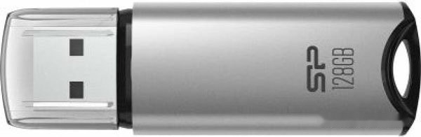 USB flash 128GB Silicon Power, Marvel M02, USB 3.2, silver, SP128GBUF3M02V1S