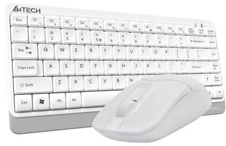 Комплект беспроводной клавиатура + мышь A4Tech Fstyler FG1112 White