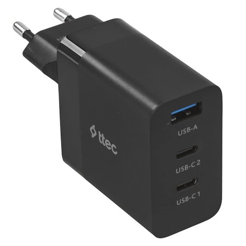 Зарядное устройство TTEC SmartCharger 65W PD/GAN USB-C Travel Charger Black, 2SCG03S