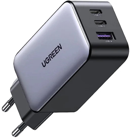 Зарядное устройство Ugreen CD244 10335 USB-A/2*USB-C 65W