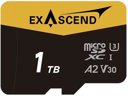 Карта памяти microSDXC 1TB Exascend Catalyst + адаптер, EX1TUSDU1-AD