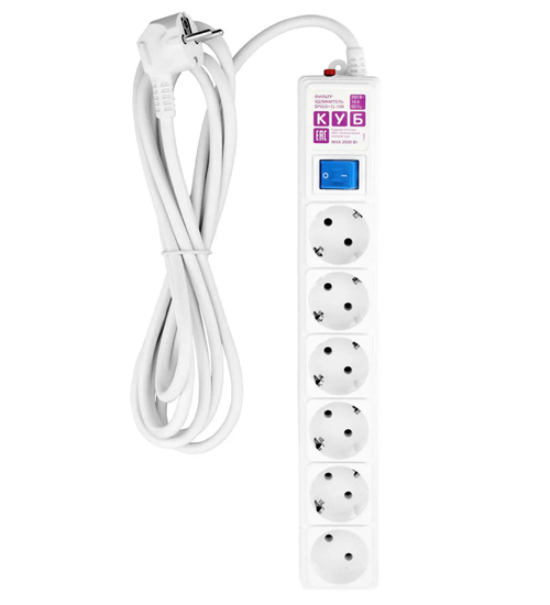 Сетевой фильтр Power Cube SPG(5+1)-16B-5M