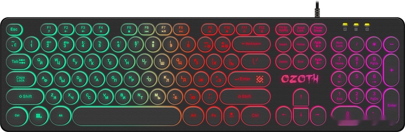 Клавиатура Defender Ozoth GK-106 Black, 45106